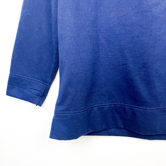 Bobbie Brooks Blue Vintage Style Textured Christmas Holiday Sweater - Picture 12 of 14